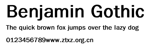 Benjamin Gothic.ttf