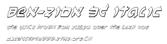 Ben-Zion 3D Italic.ttf