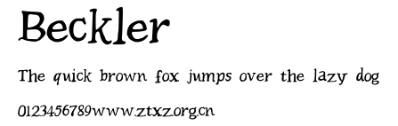 Beckler.ttf