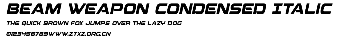 Beam Weapon Condensed Italic.ttf