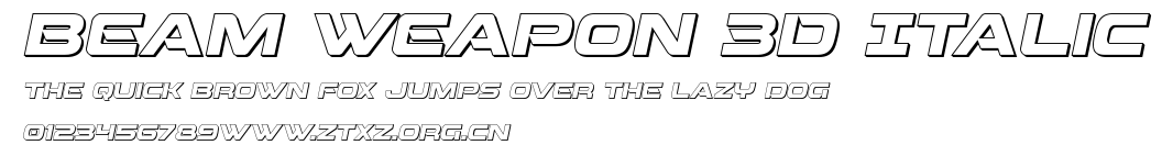 Beam Weapon 3D Italic.ttf