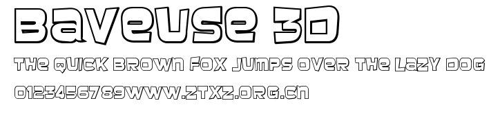 Baveuse 3D.ttf