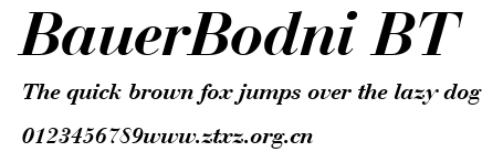 BauerBodni BT.ttf