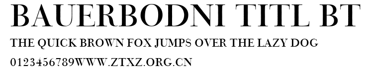 BauerBodni Titl BT.ttf