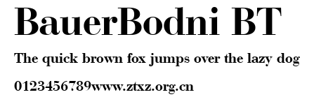 BauerBodni BT.ttf