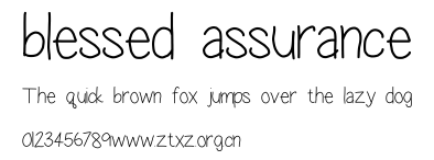 blessed assurance.ttf