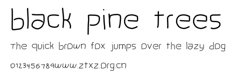 black pine trees.ttf