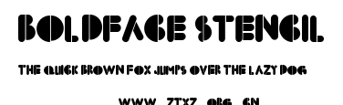 BoldFace Stencil.ttf