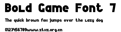 Bold Game Font 7.ttf