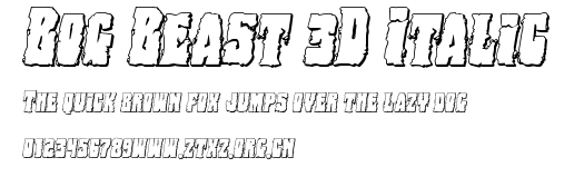 Bog Beast 3D Italic.ttf