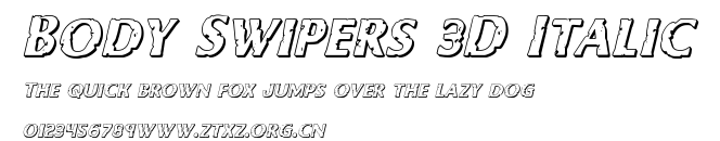 Body Swipers 3D Italic.ttf