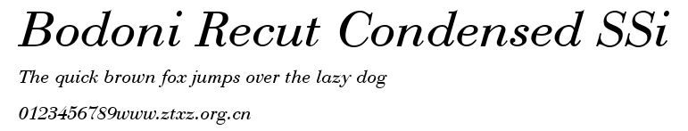 Bodoni Recut Condensed SSi.ttf