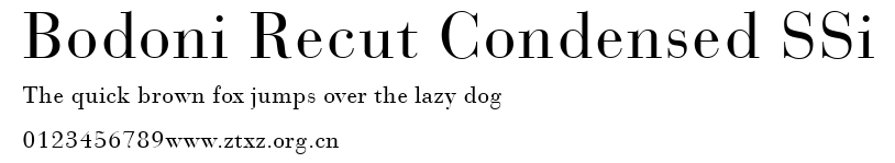 Bodoni Recut Condensed SSi.ttf