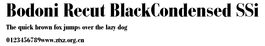 Bodoni Recut BlackCondensed SSi.ttf