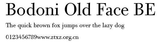 Bodoni Old Face BE.ttf