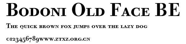 Bodoni Old Face BE.ttf