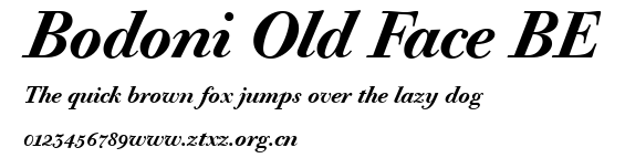 Bodoni Old Face BE.ttf