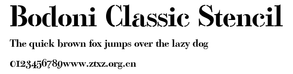 Bodoni Classic Stencil.ttf
