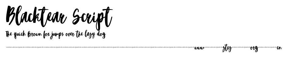 Blacktear Script .ttf