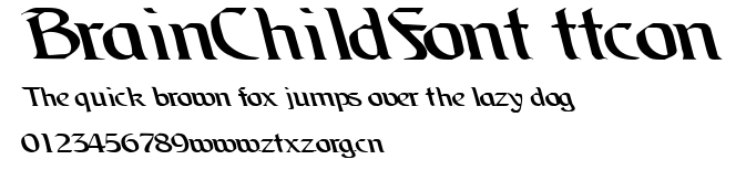 BrainChildFont ttcon.ttf