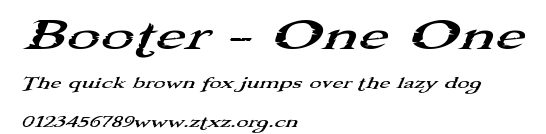 Booter - One One.ttf