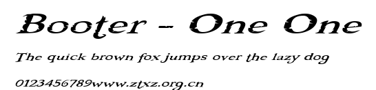 Booter - One One.ttf