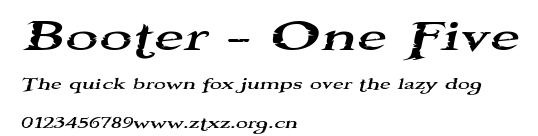 Booter - One Five.ttf