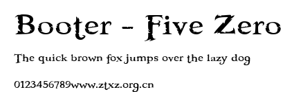 Booter - Five Zero.ttf