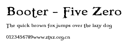 Booter - Five Zero.ttf