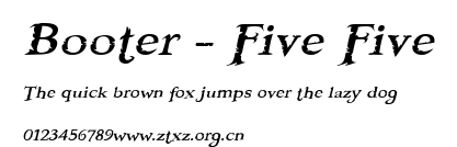 Booter - Five Five.ttf