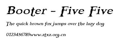 Booter - Five Five.ttf