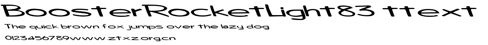 BoosterRocketLight83 ttext.ttf