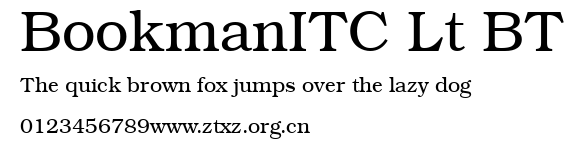BookmanITC Lt BT.ttf