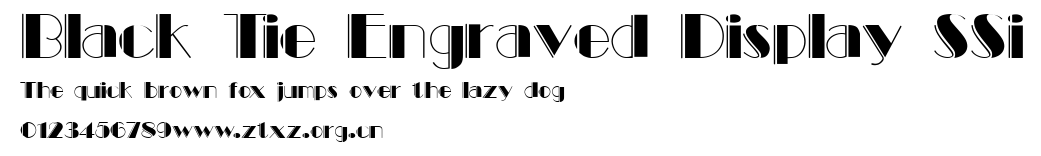 Black Tie Engraved Display SSi.ttf
