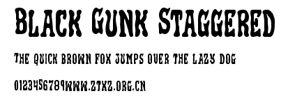 Black Gunk Staggered.ttf