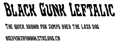 Black Gunk Leftalic.ttf