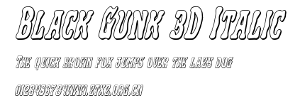 Black Gunk 3D Italic.ttf