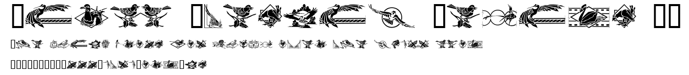 Bird Stencil Design II.ttf