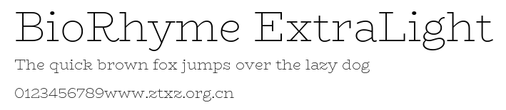 BioRhyme ExtraLight.ttf