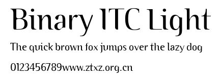 Binary ITC Light.ttf