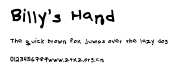 Billy's Hand.ttf