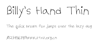 Billy's Hand Thin.ttf