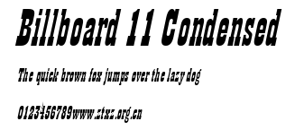 Billboard 11 Condensed.ttf
