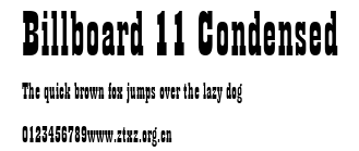 Billboard 11 Condensed.ttf