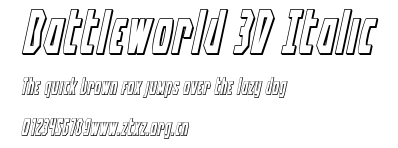 Battleworld 3D Italic.ttf