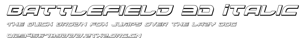 Battlefield 3D Italic.ttf