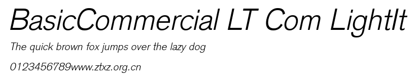 BasicCommercial LT Com LightIt.ttf