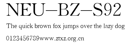 NEU-BZ-S92.ttf