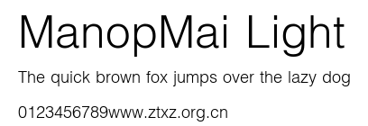 ManopMai Light.TTF