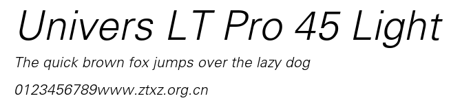 Univers LT Pro 45 Light.ttf